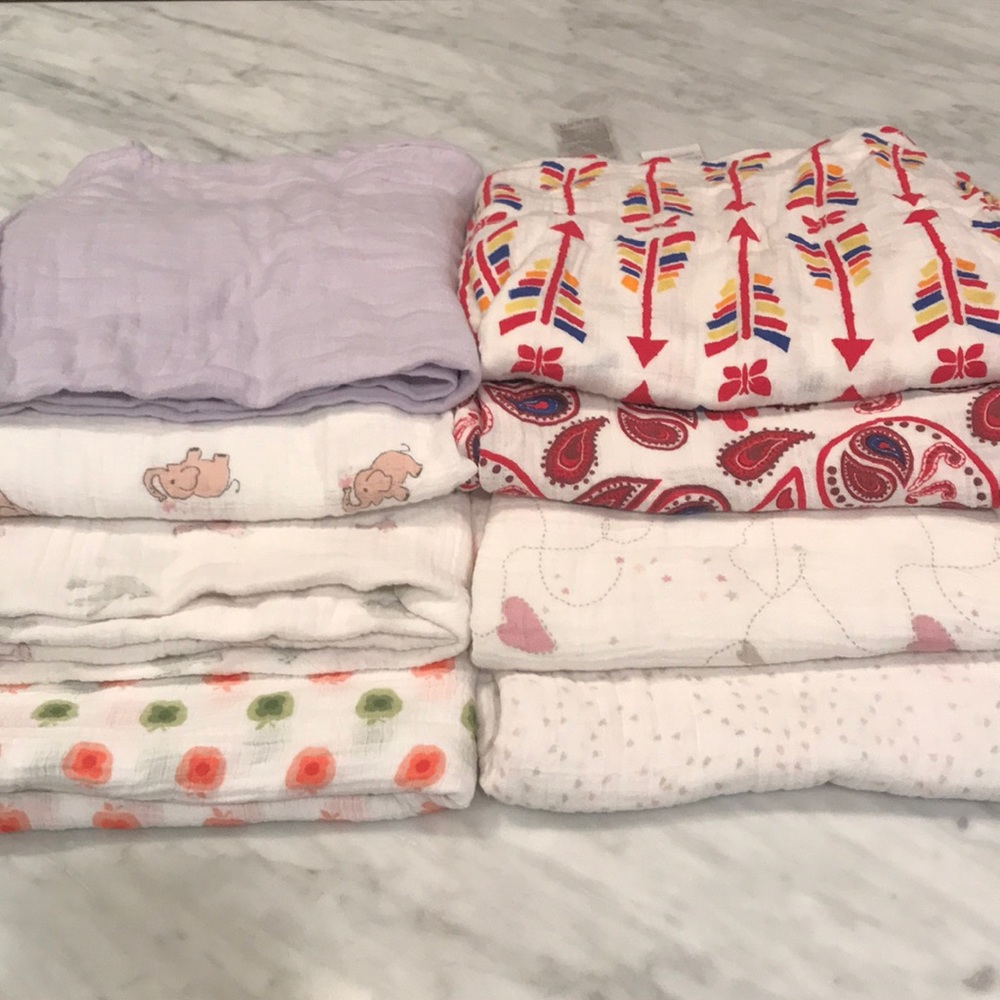 Aden & Anais  Swaddles lot of 8.